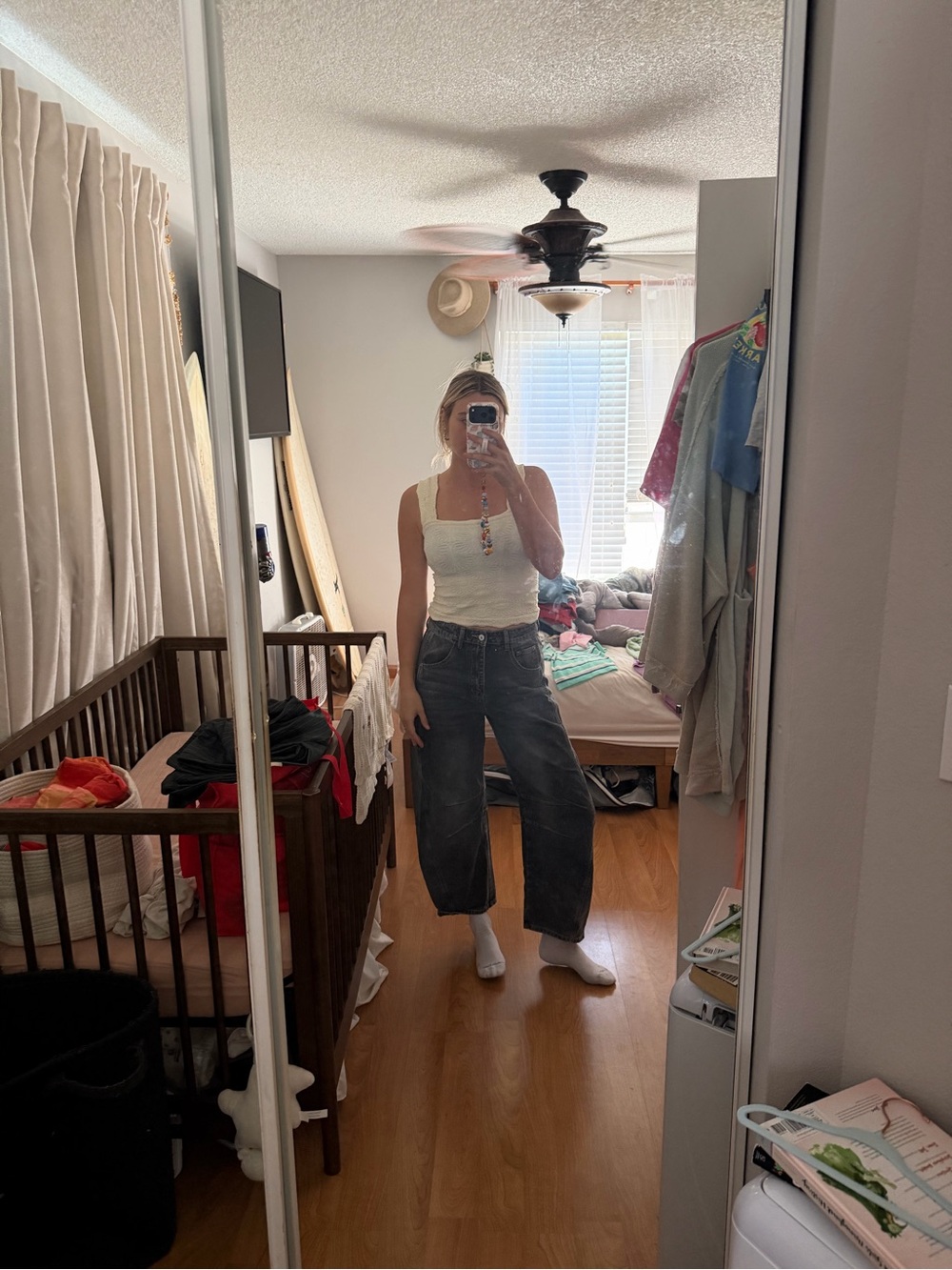 BLACK BARREL JEANS - Picture 11 of 14